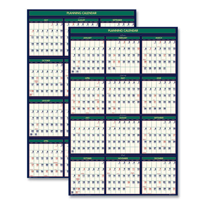 House of Doolittle™ Four Seasons Write-On/Wipe-Off Business & Academic Year 100% Recycled Wall Calendar