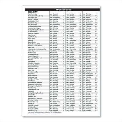 24/7 Recycled Daily Appointment Book/Monthly Planner, 10 x 7, Black Cover, 12-Month (Jan to Dec): 2025