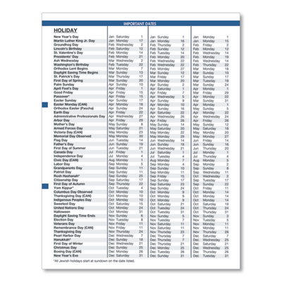 Earthscapes Recycled Ruled Monthly Planner, Landscapes Color Photos, 11 x 8.5, Black Cover, 14-Month: Dec 2024 to Jan 2026