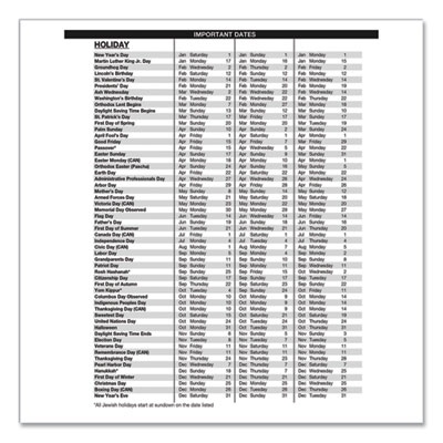 Black-on-White Photo Weekly Appointment Book, Landscape Photography, 11 x 8.5, Black Cover, 12-Month (Jan to Dec): 2025