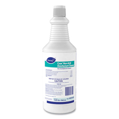 Crew Neutral Non-Acid Bowl and Bathroom Disinfectant, 32 oz Squeeze Bottle, 12/Carton DVO100925283