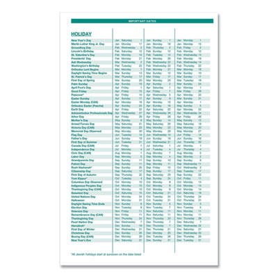 Express Track Recycled Weekly Appointment Book/Monthly Planner, 8 x 5, Black Cover, 13-Month: Jan 2025 to Jan 2026