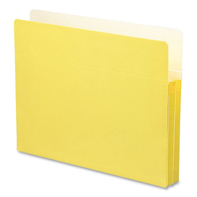 Colored File Pockets, 1.75" Expansion, Letter Size, Yellow SMD73223