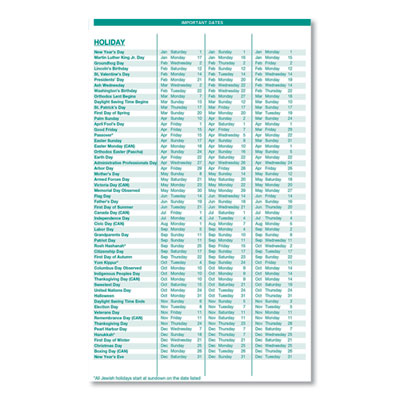 Express Track Recycled Weekly Appointment Book/Monthly Planner, 11 x 8.5, Black Cover, 13-Month: Jan 2025 to Jan 2026