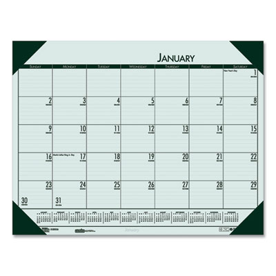 House of Doolittle™ EcoTones® 100% Recycled Monthly Desk Pad Calendar