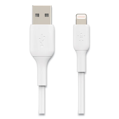 BOOST CHARGE Lightning to USB-A ChargeSync Cable, 9.8 ft, White BLKCAA001BT3MWH