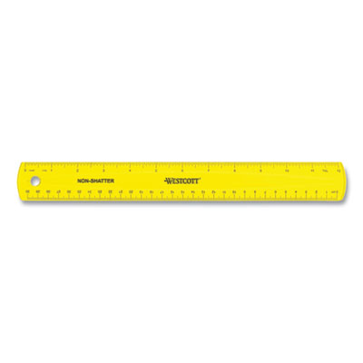 Non-Shatter Flexible Ruler, Standard/metric, 12