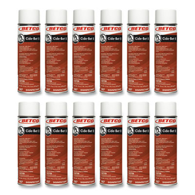 Cide-Bet II Aerosol Disinfectant Spray, Floral Scent, 19 oz Aerosol Spray, 12/Carton BET0872300