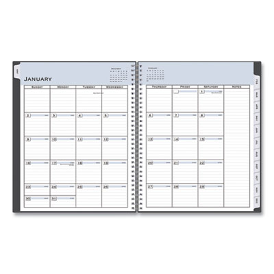Passages Appointment Planner, 11 x 8.5, Charcoal Cover, 12-Month (Jan to Dec): 2025
