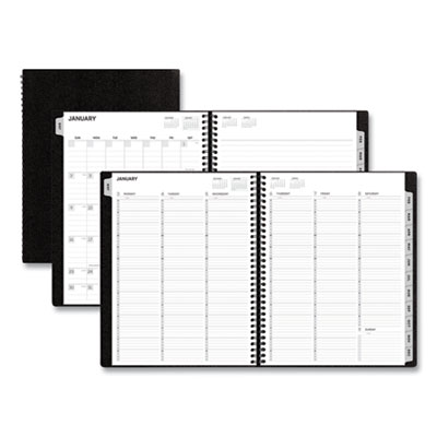 Aligned Weekly/Monthly Appointment Planner, 11 x 8.25, Black Cover, 12-Month (Jan to Dec): 2023 BLS123845