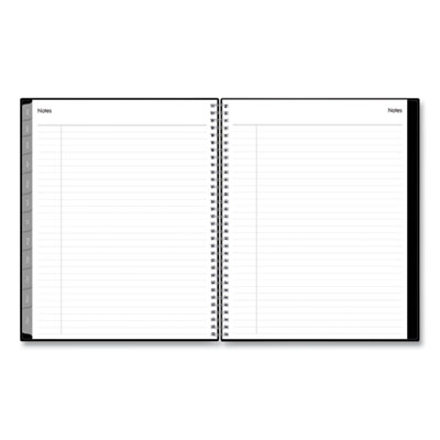 Enterprise Weekly Appointment Planner, 11 x 8.5, Black Cover, 12-Month (Jan to Dec): 2025