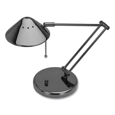 Classic Halogen Tilt-Arm Desk Lamp, 12" to 15" High, Black Chrome VLUVSD102BC