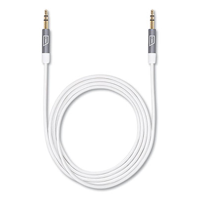 Istore 3.5 Mm Aux Audio Cable, 4.9 Ft, White
