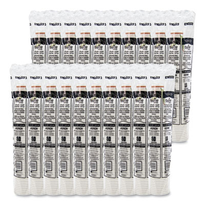 Bare Eco-Forward Recycled Content PCF Paper Hot Cups, 12 oz, Green/White/Beige, 1,000/Carton