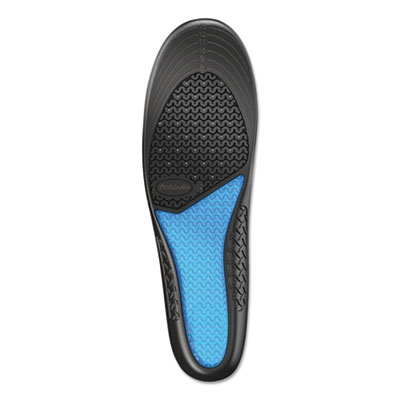Comfort and Energy Work Massaging Gel Insoles, Men Sizes 8 to 14, Black/Blue, Pair