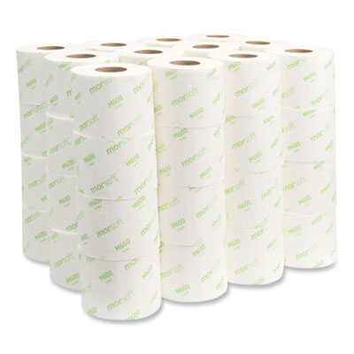 Morsoft Controlled Bath Tissue, Septic Safe, 2-Ply, White, 600 Sheets/Roll, 48 Rolls/Carton
