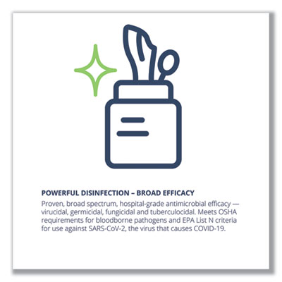 CleanCide Disinfecting Wipes, 1-Ply, 8 x 5.5, Fresh Scent, White, 400/Tub, 4 Tubs/Carton