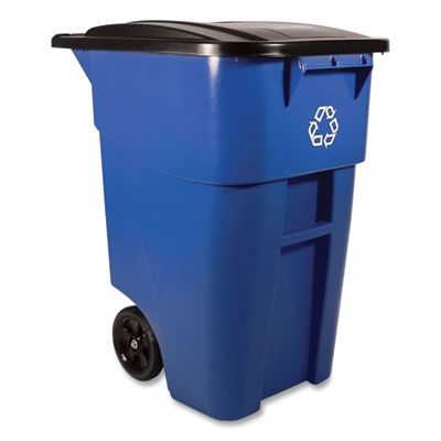 Rubbermaid® Commercial Square Brute® Recycling Rollout Container