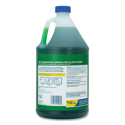 Ammonia-Free Glass Cleaner, Pleasant Scent, 1 gal Bottle, 4/Carton
