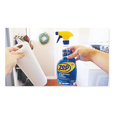 Streak-Free Glass Cleaner, Pleasant Scent, 32 oz Spray Bottle, 12/Carton
