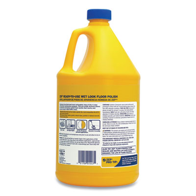 Wet Look Floor Polish, 1 gal, 4/Carton