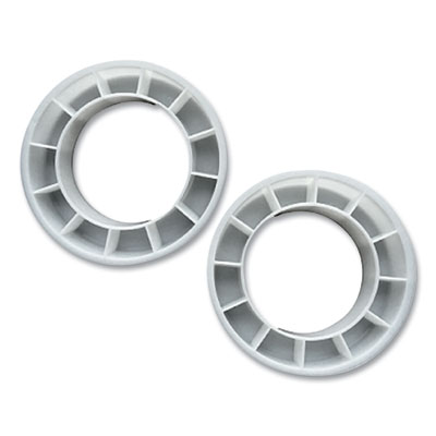 Double Entry, Swing Top Floor Receptacle, Metal, White