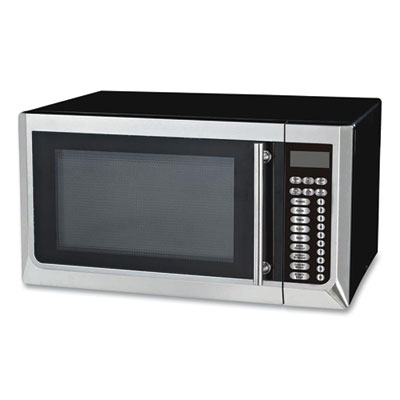 1.6 Cubic Foot Countertop Microwave, 1,000 Watts, Black/Stainless Steel AVAMT16K3S