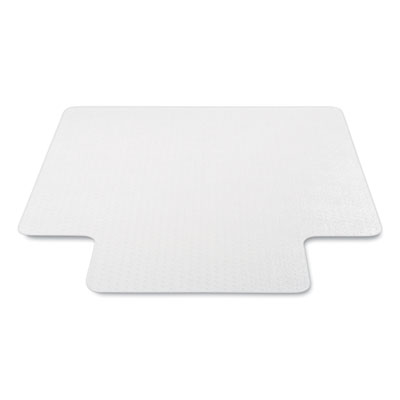 Antimicrobial Chair Mat, Medium Pile Carpet, 53 x 45, Lipped, Clear