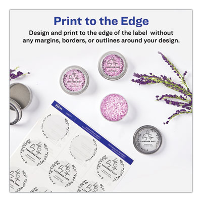 Printable Self-Adhesive Permanent ID Labels w/Sure Feed, 0.75