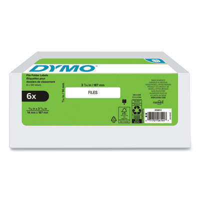 LABEL,LW 0.6X3.45,6/PK,WH