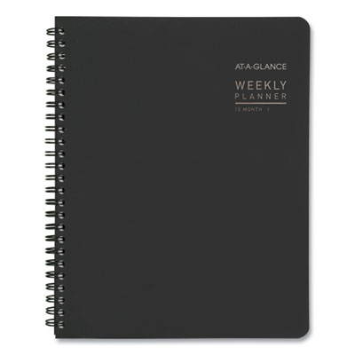 Contemporary Lite Weekly/Monthly Planner, 8.75 x 7, Black Cover, 12-Month (Jan to Dec): 2023 AAG7054XL05