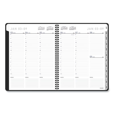 AT-A-GLANCE Contemporary Lite Weekly/Monthly Planner, 11 x 8.25, Black Simulated Leather Cover, 12-Month (Jan to Dec): 2025 (AAG7095XL05) AAG7095XL05