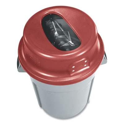 KatchAll Flatware Retriever, 44 gal Capacity, 24.63 dia x 8.13h, Burgundy