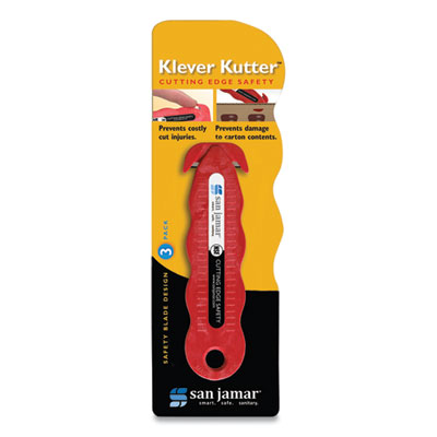 Klever Kutter Safety Cutter, 3 Razor Blades, 1