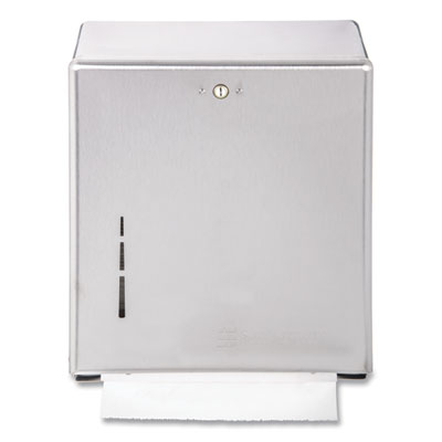C-Fold/Multifold Towel Dispenser, 11.38 x 4 x 14.75, Stainless Steel SJMT1900SS