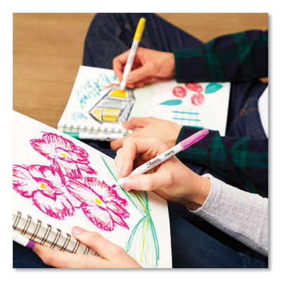 S-Note Creative Markers, Assorted Ink Colors, Chisel Tip, Assorted Barrel Colors, 12/Pack