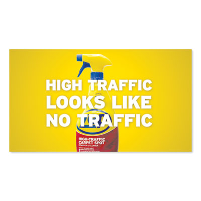 High Traffic Carpet Cleaner, Fresh Scent, 32 oz Spray Bottle, 12/Carton