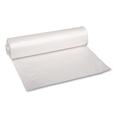 Recycled Low-Density Polyethylene Can Liners, 33 gal, 1.4 mil, 33" x 39", Clear, Perforated, 10 Bags/Roll, 10 Rolls/Carton BWK534