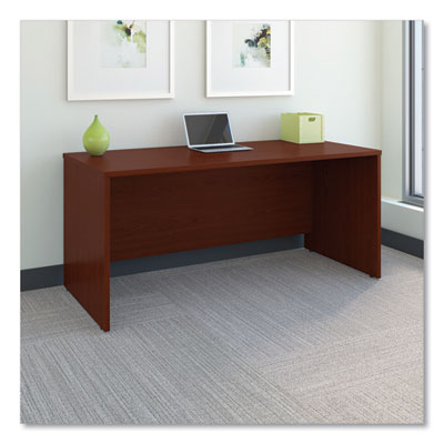 Bush Enterprise Collection Double Pedestal Desk, 60" X 28.63" X 29.75", Harvest Cherry, (box 1 Of 2) (BSH2960CSA103) BSH2960CSA103