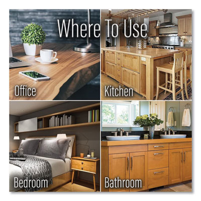 Furniture Scratch Cover, For Dark Woods, 8 oz Bottle, 6/Carton