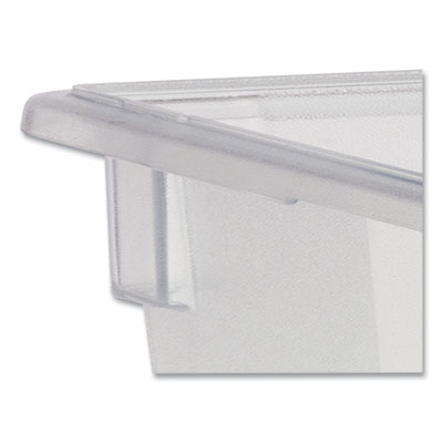 Food/Tote Boxes, 21.5 gal, 26 x 18 x 15, Clear, Plastic