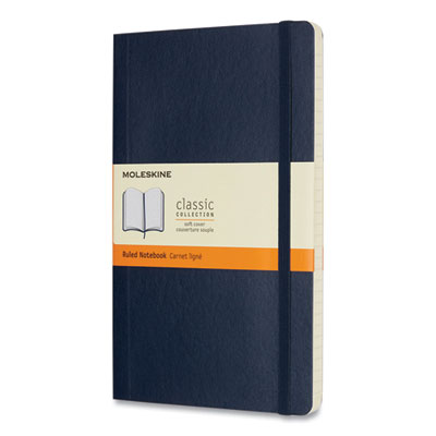Classic Softcover Notebook, 1 Subject, Narrow Rule, Sapphire Blue Cover, 8.25 x 5, 192 Sheets HBGQP616B20