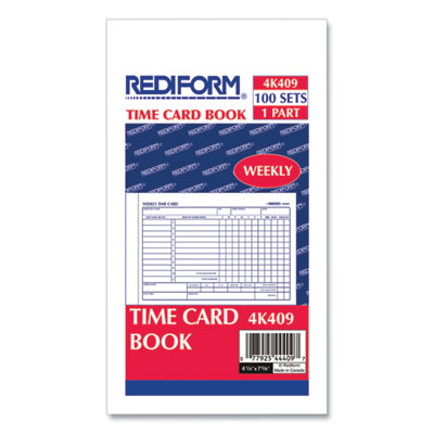 Rediform® Weekly Employee Time Cards, Sunday-Saturday