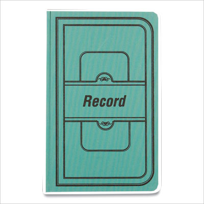 Tuff Series Record Book, Green Cover, 12 X 7.5 Sheets, 500 Sheets/book