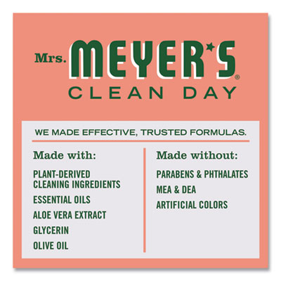 Clean Day Liquid Hand Soap Refill, Geranium Scent, 33 oz, 6/Carton