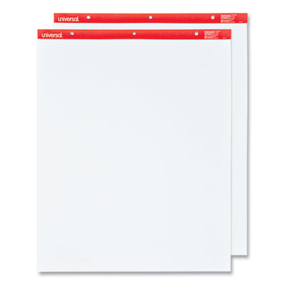 100% Recycled Easel Pads, 27 x 34, Plain White, 50 Sheets, 2/Carton UNV35600