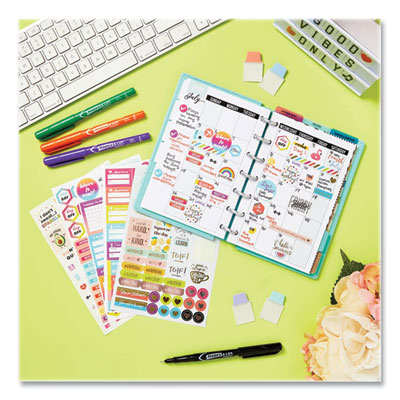 Planner Sticker Variety Pack, Budget, Fitness, Motivational, Seasonal, Work, Assorted Colors, 1,744/pack