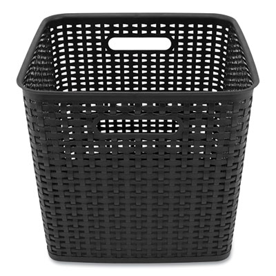 Plastic Weave Bin, Extra Large, 12.6