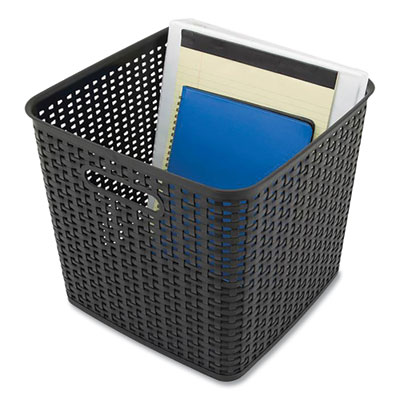 Plastic Weave Bin, Extra Large, 12.6