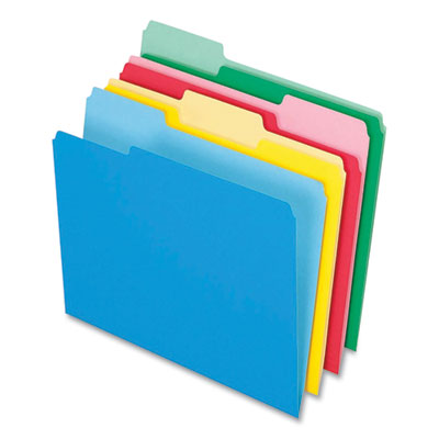 Colored File Folders, 1/3-Cut Tabs: Assorted, Letter Size, Assorted Colors, 36/Pack PFX03086